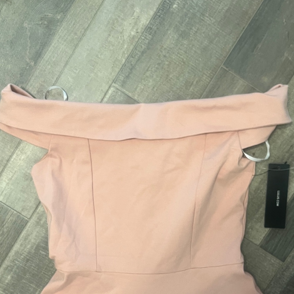 Lulu's Strapless Blush Dress - Picture 3 of 10